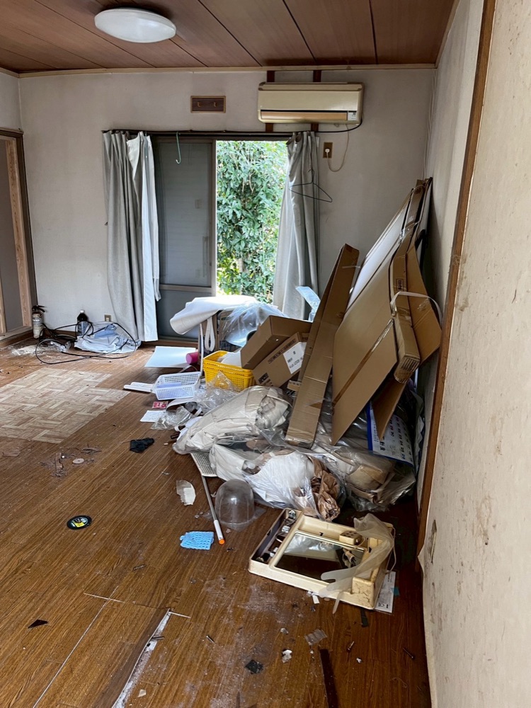 旭市の遺品整理（1R）施工現場