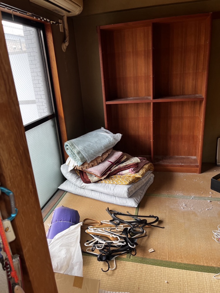 旭市の遺品整理（和室）施工現場