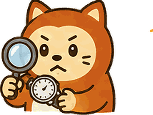 時計を査定するえんまる